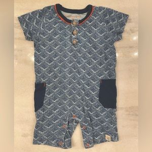 Burt’s Bees Baby Organic Cotton Shortie Romper 12m